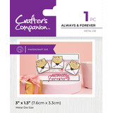 Crafter's Companion Love is in the Air Metal Die Always & Forever (CC-LA-MD-ALFO)