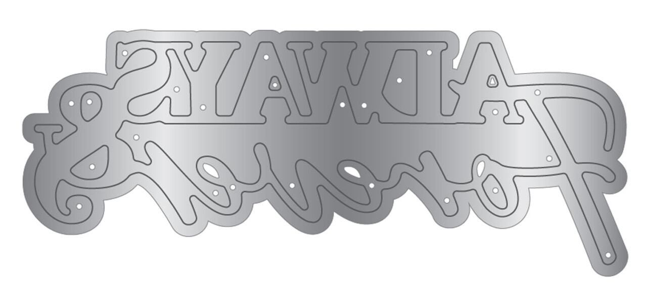 Crafter's Companion Love is in the Air Metal Die Always & Forever (CC-LA-MD-ALFO)