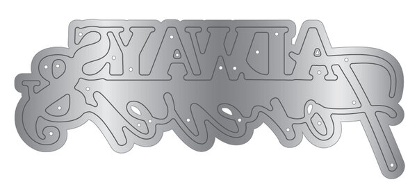 Crafter's Companion Love is in the Air Metal Die Always & Forever (CC-LA-MD-ALFO)
