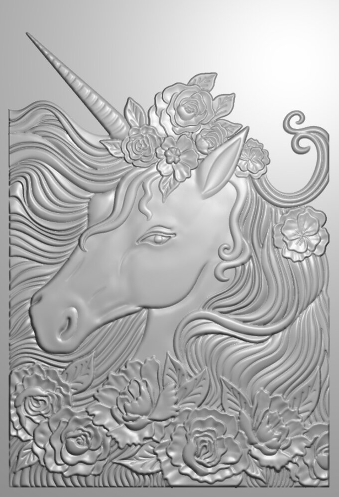 Crafter's Companion Majestic Unicorn 3D Embossing Folder Unicorn at Heart (MU-3D-EF4-UNAH)