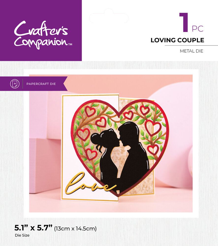 Crafter's Companion Loving Couple Metal Die Edgeable (CC-MD-EDG-LOCO)