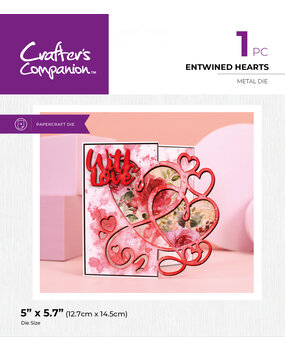 Crafter's Companion Entwined Hearts Metal Die Edgeable (CC-MD-EDG-ENHE)