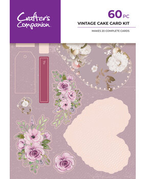 Crafter's Companion Vintage Cake Card Kit (CC-KIT-VICAKE)
