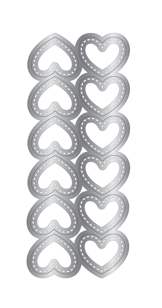 Crafter's Companion Love Hearts Stamp, Die & Inkpad Kit (CC-STD-IP-LOHE)