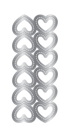 Crafter's Companion Love Hearts Stamp, Die & Inkpad Kit (CC-STD-IP-LOHE)