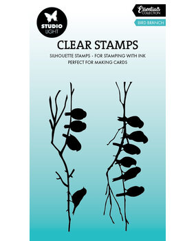 Studio Light Bird Branch Essentials Silhouette Clear Stamp (SL-ES-STAMP785) (DISCONTINUED)