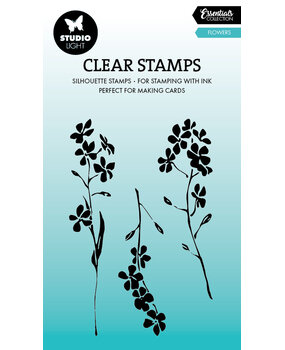 Studio Light Flowers Essentials Silhouette Clear Stamp (SL-ES-STAMP784) (DISCONTINUED)