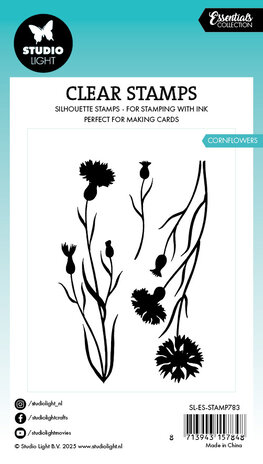 Studio Light Cornflowers Essentials Silhouette Clear Stamp (SL-ES-STAMP783) (DISCONTINUED) Studio Light Cornflowers Essentials Silhouette Clear Stamp (SL-ES-STAMP783) (DISCONTINUED)