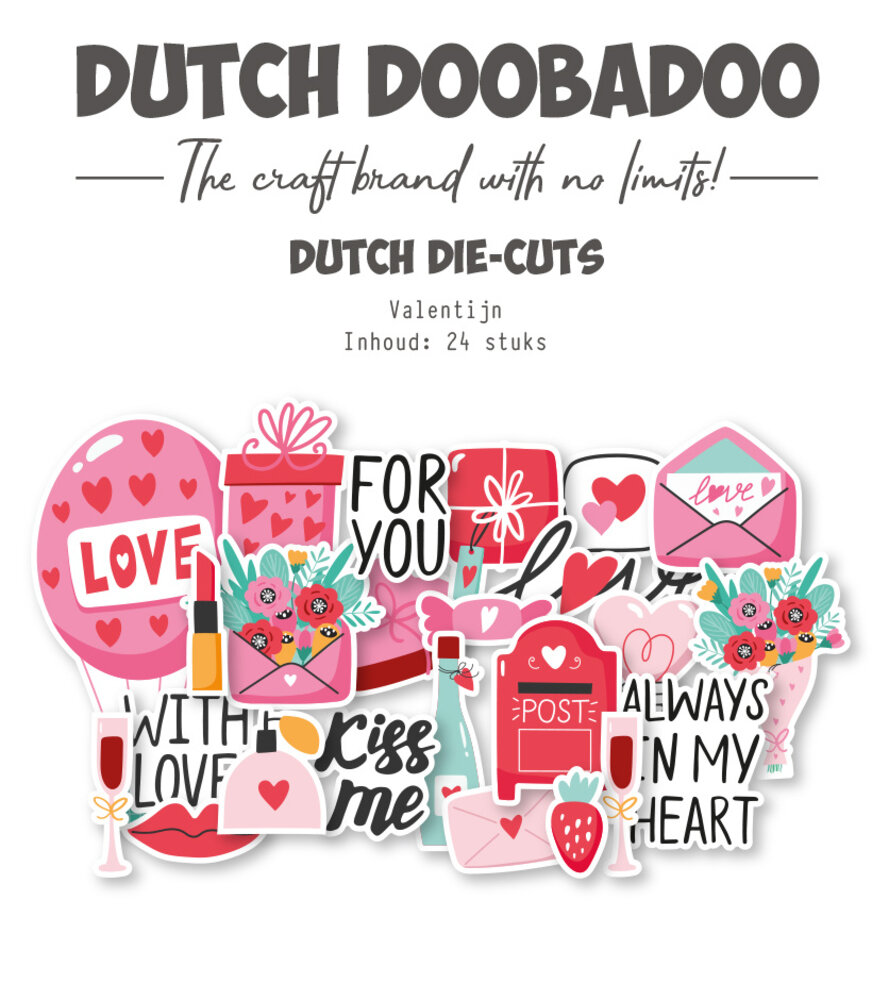 Dutch Doobadoo Dutch Die-Cuts Valentijn (24pcs) (474.007.054)