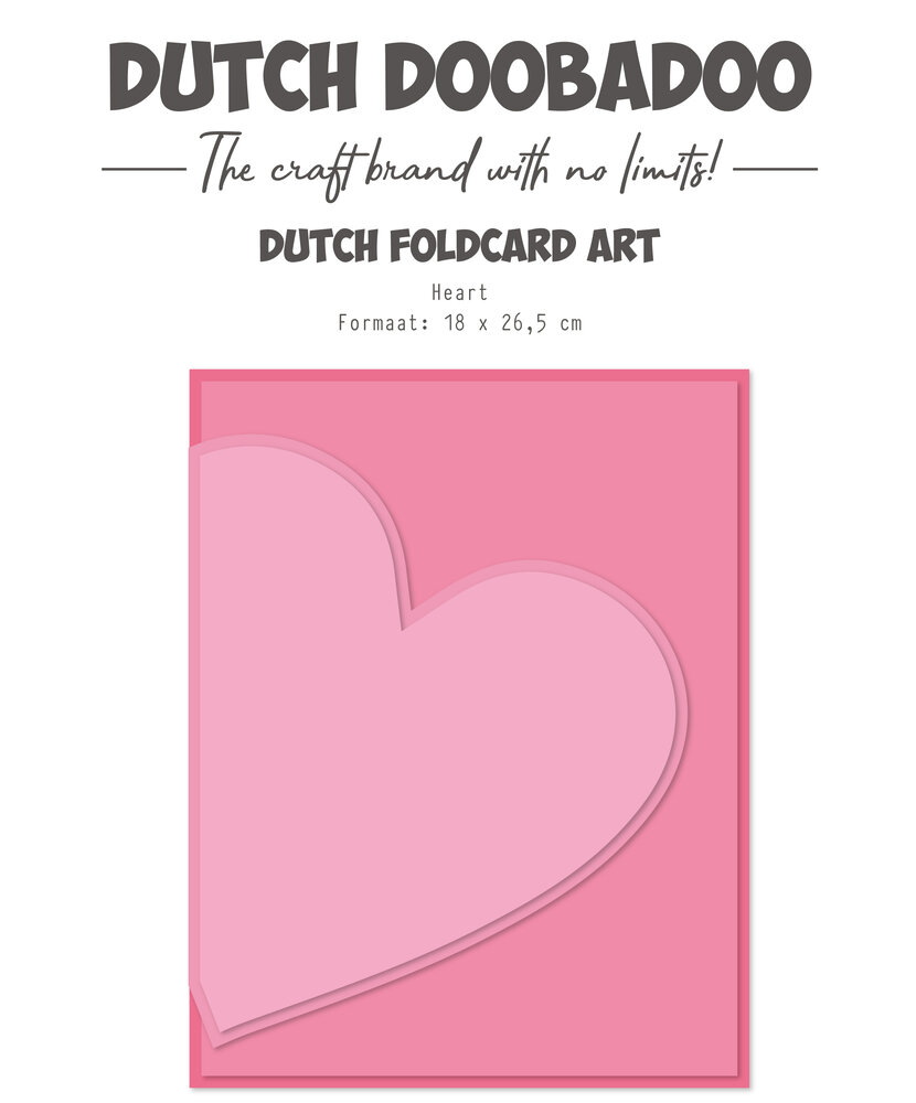 Dutch Doobadoo Dutch Card Art A4 Heart (470.784.361) (OUTLET)