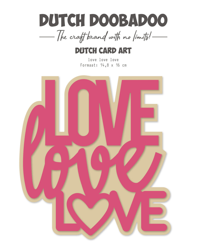 Dutch Doobadoo Dutch Card Art A5 Love Love Love (470.784.357) (OUTLET)