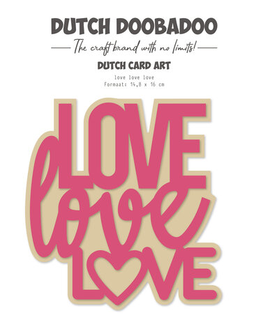 Dutch Doobadoo Dutch Card Art A5 Love Love Love (470.784.357) (OUTLET)