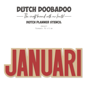 Dutch Doobadoo Dutch Planner Stencil A5 Januari (470.784.356)