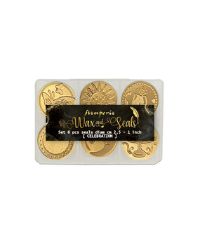 Stamperia Celebration Wax And Seals (6 seals) (WAXSL02)