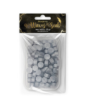 Stamperia Light Silver Wax And Seals (Wax Refill 20gr) (WAXC01)