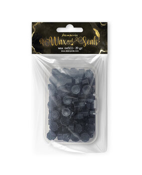 Stamperia Matt Black Wax And Seals (Wax Refill 20gr) (WAXC10)