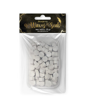 Stamperia Matt White Wax And Seals (Wax Refill 20gr) (WAXC08)