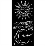 Stamperia Masquerade Thick Stencil 12x25cm Sun And Moon (KSTDL112)
