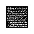 Masquerade Thick Stencil 12x12cm Handwriting (KSTDS10) Masquerade Thick Stencil 12x12cm Handwriting (KSTDS10)