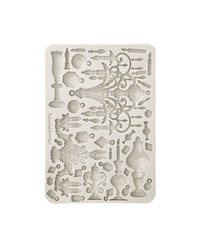 Stamperia Masquerade Silicon Mould A5 Candle Holders (KACMA555)