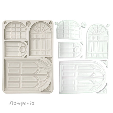 Stamperia Masquerade Silicon Mould A5 Windows (KACMA554)