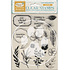 Masquerade Clear Stamps Flowers And Labels (WTK214)