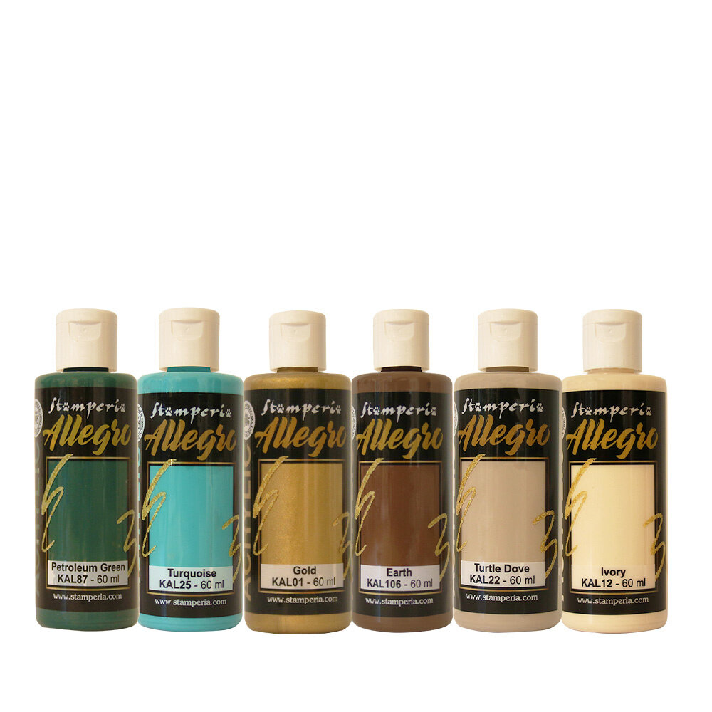 Stamperia Masquerade Allegro Paint Kit (6pcs) (KALKIT57)