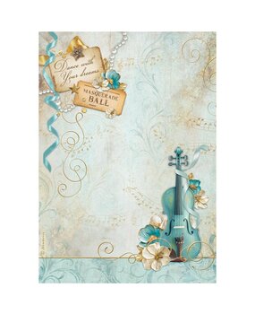 Stamperia Masquerade A4 Rice Paper Violin (6pcs) (DFSA4983) Stamperia Masquerade A4 Rice Paper Violin (6pcs) (DFSA4983)