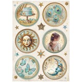 Stamperia Masquerade A4 Rice Paper 6 Rounds (6pcs) (DFSA4981) (DISCONTINUED) Stamperia Masquerade A4 Rice Paper 6 Rounds (6pcs) (DFSA4981) (DISCONTINUED)