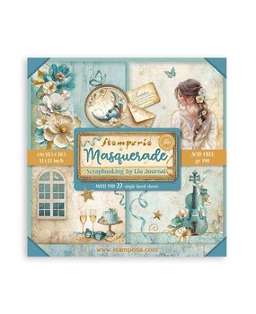 Stamperia Masquerade 12x12 Inch Paper Pack Maxi (Single Face) (SBBXLB20) Stamperia Masquerade 12x12 Inch Paper Pack Maxi (Single Face) (SBBXLB20)