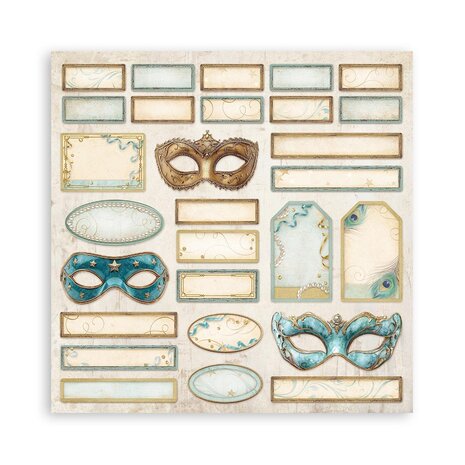 Stamperia Masquerade 12x12 Inch Paper Pack Maxi (Single Face) (SBBXLB20) Stamperia Masquerade 12x12 Inch Paper Pack Maxi (Single Face) (SBBXLB20)