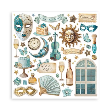 Stamperia Masquerade 12x12 Inch Paper Pack Maxi (Single Face) (SBBXLB20) Stamperia Masquerade 12x12 Inch Paper Pack Maxi (Single Face) (SBBXLB20)