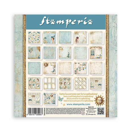 Stamperia Masquerade 8x8 Inch Paper Pack Maxi (Single Face) (SBBSXB08) Stamperia Masquerade 8x8 Inch Paper Pack Maxi (Single Face) (SBBSXB08)