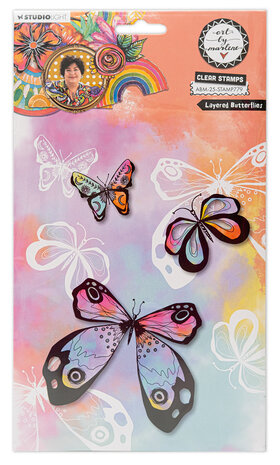 Art By Marlene Layered Butterflies Clear Stamps (ABM-25-STAMP779) (DISCONTINUED) Art By Marlene Layered Butterflies Clear Stamps (ABM-25-STAMP779) (DISCONTINUED)