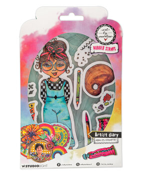Art By Marlene Artist Diary Rubber Stamps (ABM-25-STAMP781) (DISCONTINUED)