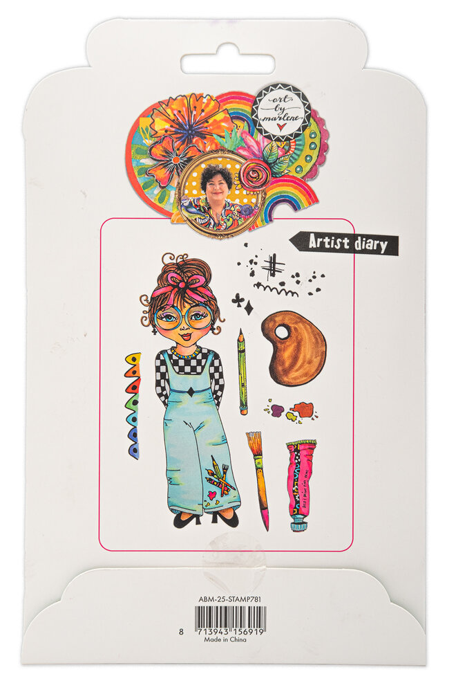 Art By Marlene Artist Diary Rubber Stamps (ABM-25-STAMP781) (DISCONTINUED)