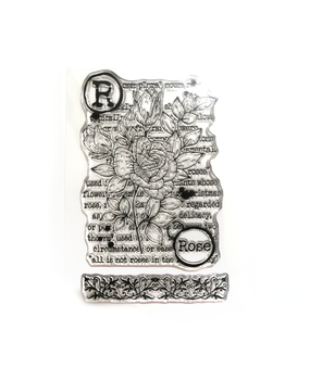 Elizabeth Craft Designs Hinged To The Past Stamps Rose (CS392)