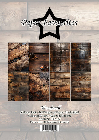 Paper Favourites Woodwall A5 Paper Pack (PFA162)