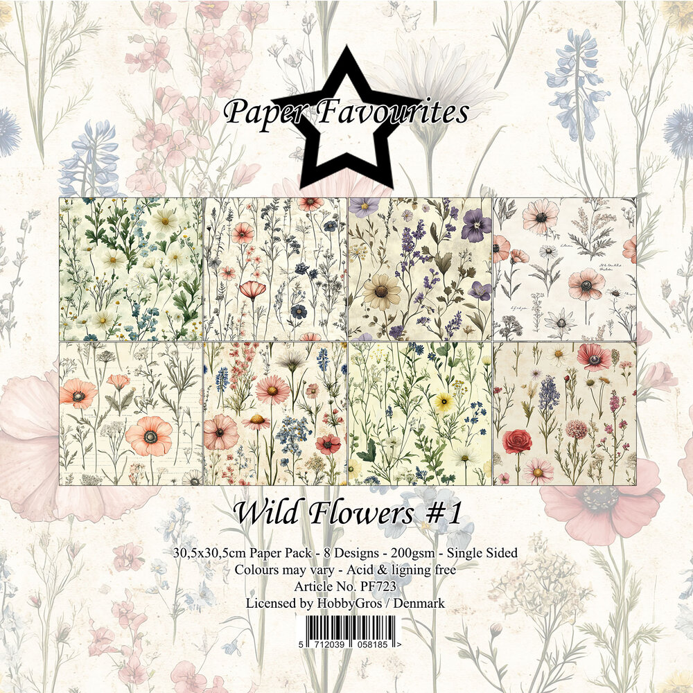 Paper Favourites Wild Flower 12x12 Inch Paper Pack (PF723)