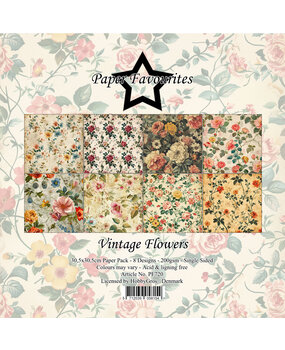Paper Favourites Vintage Flowers 12x12 Inch Paper Pack (PF720)