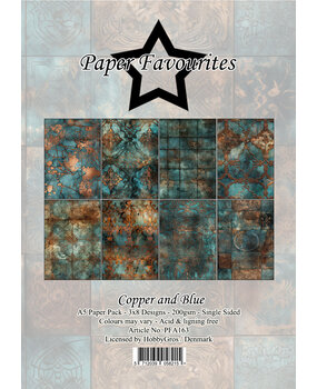 Paper Favourites Copper And Blue A5 Paper Pack (PFA163) Paper Favourites Copper And Blue A5 Paper Pack (PFA163)