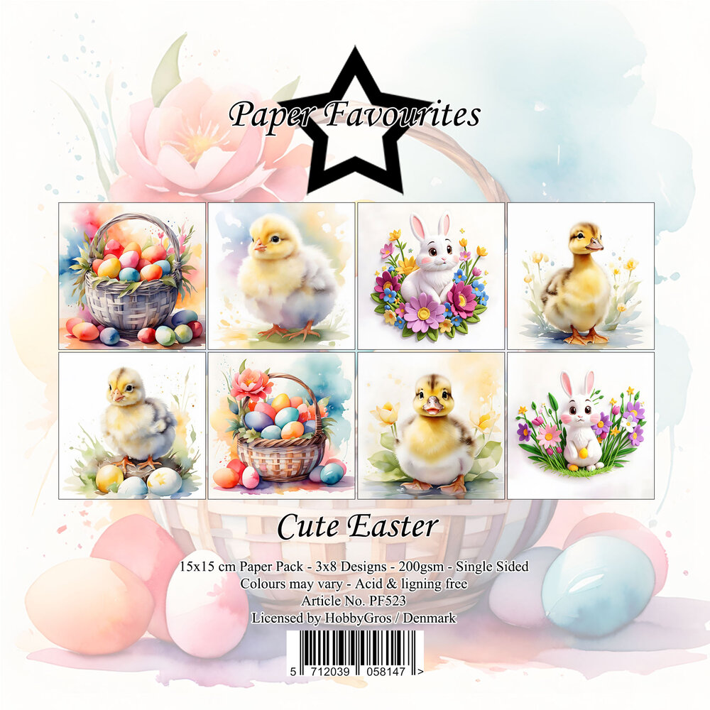 Paper Favourites Cute Easter 6x6 Inch Paper Pack (PF523)