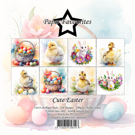 Paper Favourites Cute Easter 6x6 Inch Paper Pack (PF523)