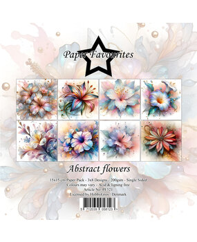 Paper Favourites Abstract Flowers 6x6 Inch Paper Pack (PF521)