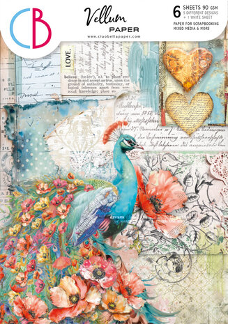 Ciao Bella Majestic Dream A4 Vellum Paper Patterns (6pcs) (CBV023) Ciao Bella Majestic Dream A4 Vellum Paper Patterns (6pcs) (CBV023)
