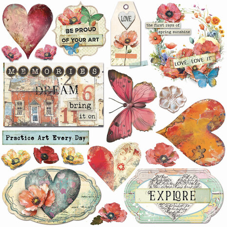 Ciao Bella Majestic Dream 6x6 Inch Vellum Fussy Cut (6pcs) (CBVQ023) Ciao Bella Majestic Dream 6x6 Inch Vellum Fussy Cut (6pcs) (CBVQ023)