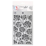 Ciao Bella Majestic Dream 5x8 Inch Texture Stencil Dancing Dandelions (MS136) (DISCONTINUED)