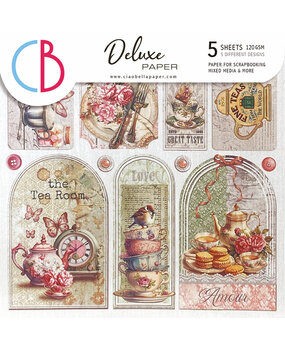 Ciao Bella Timeless Moments 6x6 Inch Deluxe Paper Silver (5pcs) (CBDQ017)