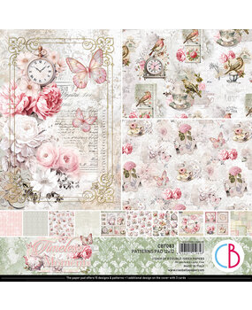 Ciao Bella Timeless Moments 12x12 Inch Patterns Pad (8pcs) (CBT083)