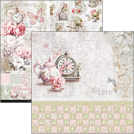Ciao Bella Timeless Moments 12x12 Inch Patterns Pad (8pcs) (CBT083)